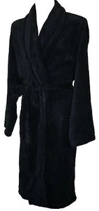 Espionage Fleece Dressing Gown Navy Blue - Picture 1 of 1