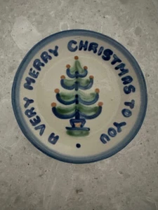 M A Hadley "A Very Merry Christmas To You" 4" Schmuck Geschirr Untersetzer NEUWERTIG Zustand - Bild 1 von 2