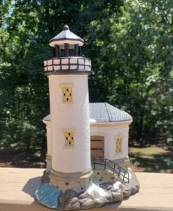 Focb Hewitt Ceramic Coquille River Lighthouse 2006 Model 10.5” Tall - Picture 1 of 9