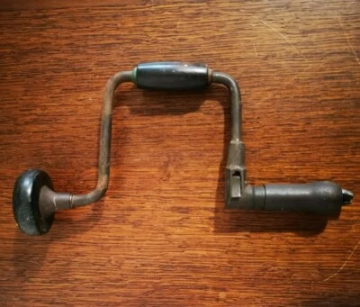 Ancien Vintage Perceuse À Main Vilebrequin Chignole À Cliquer Outil Déco Objet - Photo 1/4