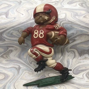 Vintage Homco USA 1976 Metal Football Player 11.5", Number 88 Holding Football - Picture 1 of 10
