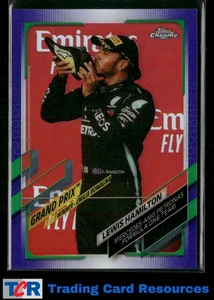2021 Topps Chrome Formula 1 #150 Lewis Hamilton Purple Green Refractor - Picture 1 of 2