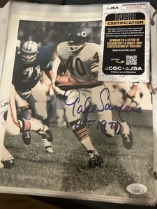 Gale Sayers Autographed 8x10 Photo Chicago Bears JSA COA - CG35951 - Picture 1 of 1