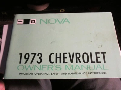 Chevrolet Nova 1973 folleto manual del propietario del automóvil - caja C Foto 1 de 4