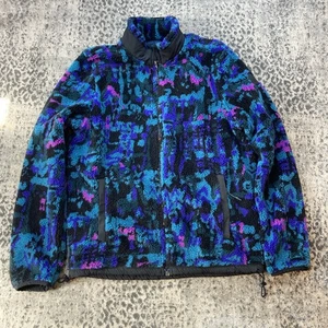 American Eagle Vintage 90’s Sherpa Fleece Men’s M Full Zip Jacket Multicolor - Bild 1 von 16