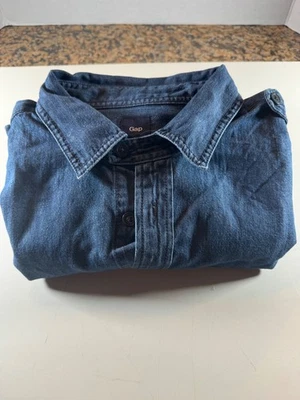 Camisa vaquera Gap, azul, talla grande Foto 1 de 4