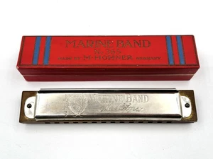 De colección M. Hohner Alemania Nº Armónica 365 Marine Band en caja - Imagen 1 de 9