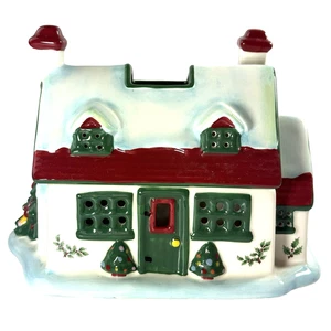 Spode Christmas House Tea Light S3324-A6 porcelana casa de vacaciones de colección - Imagen 1 de 13
