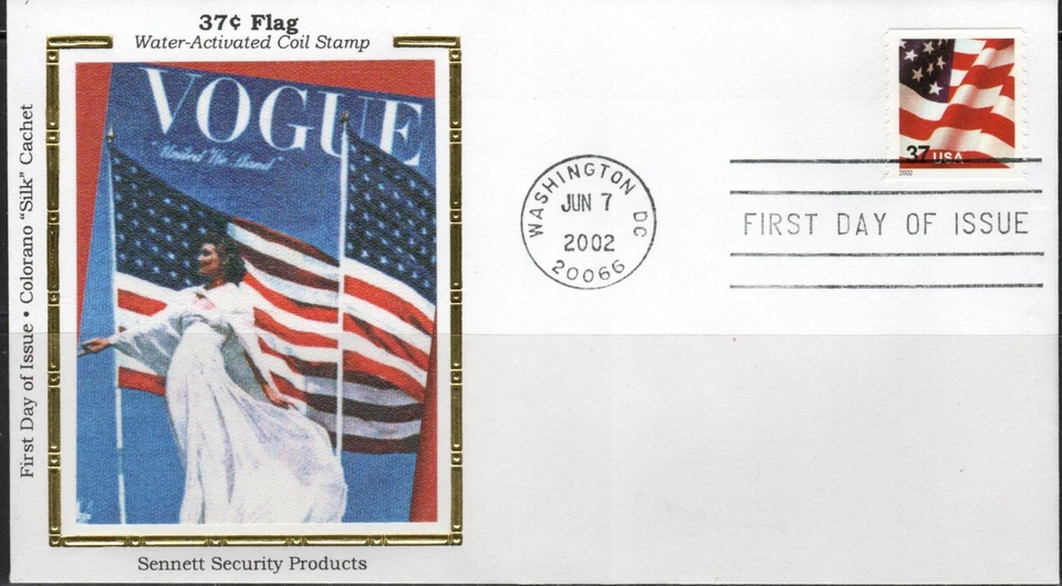 US Scott #3631 "Colorano "Silk" Cachet, "Flag", First Day Cover - Image 1 of 1