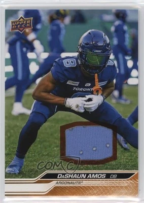 Camiseta deportiva 2024 Upper Deck CFL DaShaun Amos #70 1lm9 Foto 1 de 3