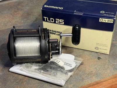 Shimano TLD 25 Lever Drag new,  spooled with Spectra + mono top. - Image 1 of 4
