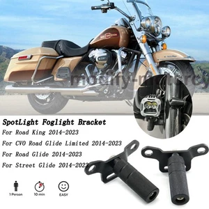 For Harley Road King 2014-2023 Motorcycle Accessories Spotlight Foglight Bracket - Foto 1 di 7
