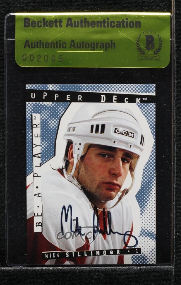 BAS 1994-95 Upper Deck Be a Player Signatures Mike Sillinger #171 Authentic Auto - Image 1 of 2