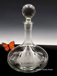 Lenox Tuscany Classics Decanter - Tall Ships Etched Glassware - Picture 1 of 19