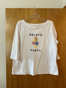 Talbots T-Shirt Sorbet Party Tee Summer Travel Casual NWT Petite Plus 1XP - Picture 1 of 8