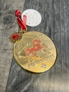 Anthropologie Lou Benesch Zodiac Sagittarius Ornament Gold Plated Starsign Xmas - Picture 1 of 6
