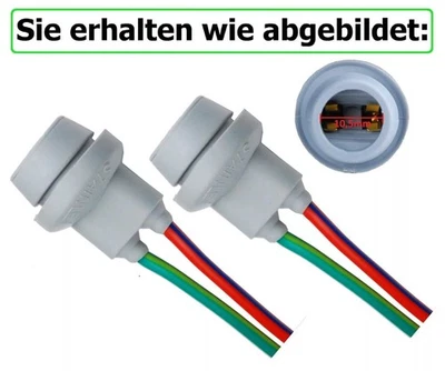 2x T10 W5W Gummi Sockel Glassockel Fassung Auto Standlicht Parklicht Stecksockel - Bild 1 von 4