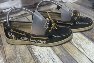 Sperry Top Sider Women’s Leopard Boat Shoes Size 8.5M - Picture 1 of 8
