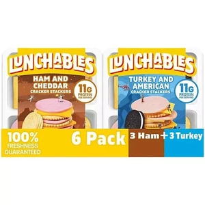 Lunchables Cracker Stackers Snack Kit Variety Pack, 6 pk.free shipping - Picture 1 of 6