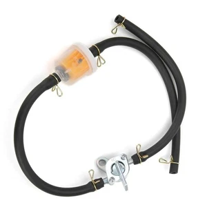 6mm Inline Kraftstofftank Hahn Filter mit Absperrventil Universal Fit - Bild 1 von 12