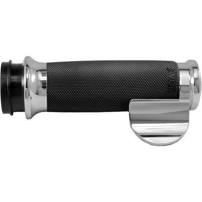 Empuñaduras de contorno personalizadas con acelerador de cable Super Sport cromadas CC-85-CH-BOSS Foto 1 de 4