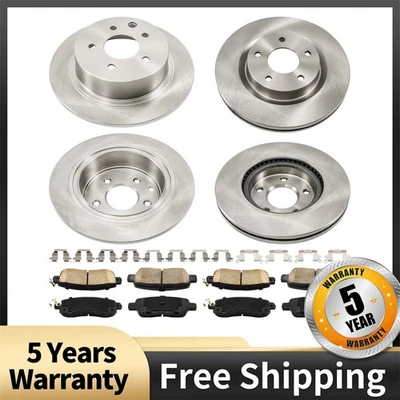 Front Rear Brake Rotor & Pads Kit For 2013-2018 2019-2023 Nissan Altima 2.5L - Image 1 of 4