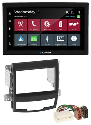 Blaupunkt DAB Bluetooth USB MP3 2DIN Autoradio für SSangYong Korando 10-13 - Bild 1 von 4