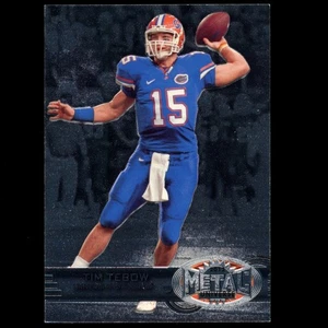2012 Fleer Retro Football #M-6 Tim Tebow 1997-98 Fleer Metal Insert FL Gators B - Picture 1 of 2