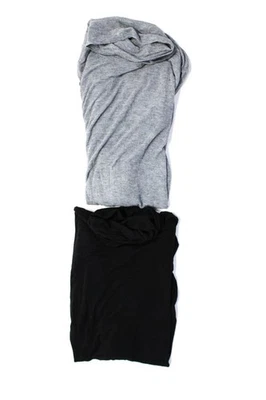 Alpha Studio Croche Mujer Manga Larga Transparente Cuello Alto Top Gris Talla 46 L Lote 2 Foto 1 de 3