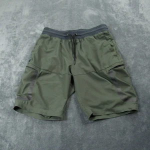 Under Armour Elite Shorts Mens Large Green Cargo Heat Gear Athletic Performance - Picture 1 of 9