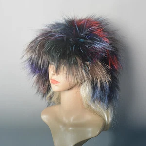 Warm Hats Women Real Fox Farm Fur Snow Genuine Party Cap Furry Beanies Caps - Picture 1 of 32