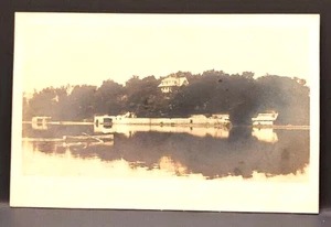 Circa 1905 Boat, House, New York Postcard RPPC Unused - Picture 1 of 2