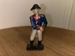 Vintage Antique G2 Grey Iron Colonial Foot Officer Cast Iron Figure Toy 1920's - Picture 1 of 5