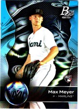 2023 Bowman Platinum RC Rookie Max Meyer Miami Marlins Card # 14