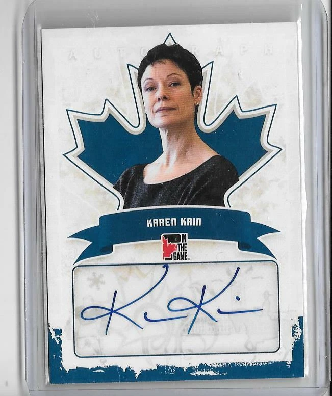 KAREN KAIN 2011 IN THE GAME CANADIANA AUTOGRAPH AUTO -BALLET - Image 1 of 1