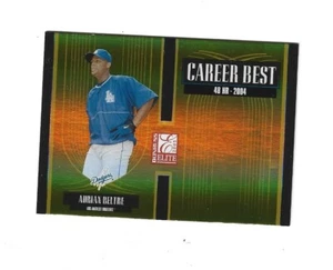 2005 Donruss Elite Career Best Gold #2 Adrian Beltre /500 LOS ANGELES DODGERS - Foto 1 di 1