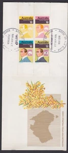 1976 National Stamp Week Miniature Sheet Australia APO Generic Long FDC Uncommon - Picture 1 of 3