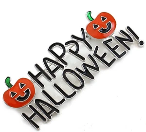 Feliz Halloween Fiesta Evento Jack-O-Lantern Calabaza Broche Prendedor Disfraz Joyería z1 - Imagen 1 de 3