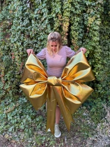 Gold Bow Christmas Holiday Christmas Wedding Décor Luxury Party Decorations - Picture 1 of 9