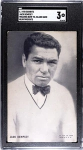 1930 Exhibits Jack Dempsey SGC 3 **Wearing Bow Tie** - Picture 1 of 2