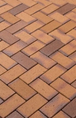 Pflasterklinker Pflastersteine 20x10x5,2 cm braun geflammt Klinkerpflaster - Bild 1 von 2
