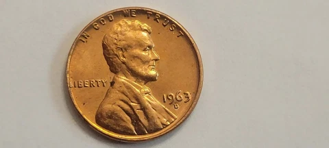 1963 d penny errors us coin Cover