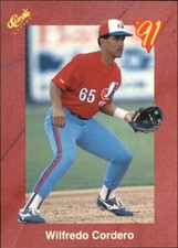 1991 Classic II Montreal Expos Baseball Card #T2 Wil Cordero