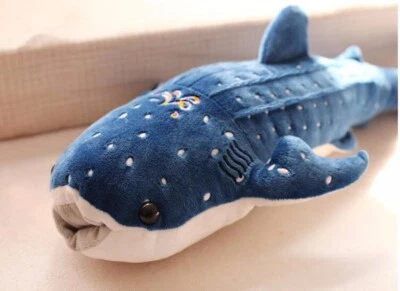 Lindo juguete de peluche de 50-120 cm ballena tiburón peluche suave muñeca almohada para niños Foto 1 de 4