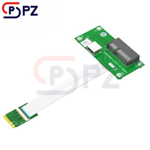 NGFF (M.2) Key A/E To PCI-E X4 Riser Card with FPC Cable&Magnetic Pad Horizontal - Picture 1 of 4