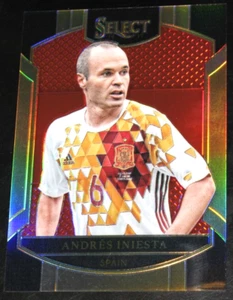 2016-17 Select Andres Iniesta Red Prizm # 040/199 Terrace 2017 Spain #18 - Picture 1 of 2