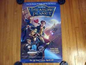 🚀🪐 Póster Promocional Vintage Disney Treasure Planet 2003 Video Store 27x40 Original - Imagen 1 de 13