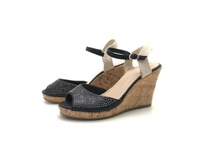Stephan Damen Sandale Sandalette Pantolette Schwarz Gr. 39 (UK 6) - Bild 1 von 8