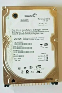 60 GB Ide Seagate Momentus 4200.2 ST960821A P-Ata 8MB 2.5 " Hard Drive - Picture 1 of 1