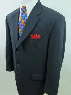 Blazer italiano Missoni de lana liso azul oscuro traje chaqueta abrigo deportivo 46 R para hombre Foto 1 de 4